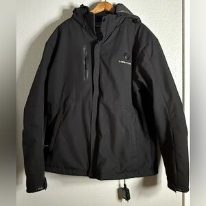 Venustas Men’s Heated Jacket XL Black NWOT Battery Included 10000mAh Power Bank